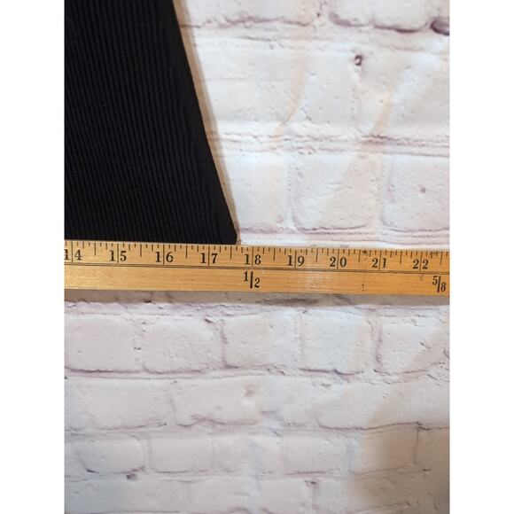 ALEXANDER WANG Black Ribbed Sweater Knit Sleeveless Top Size L Designer Women - Picture 9 of 16